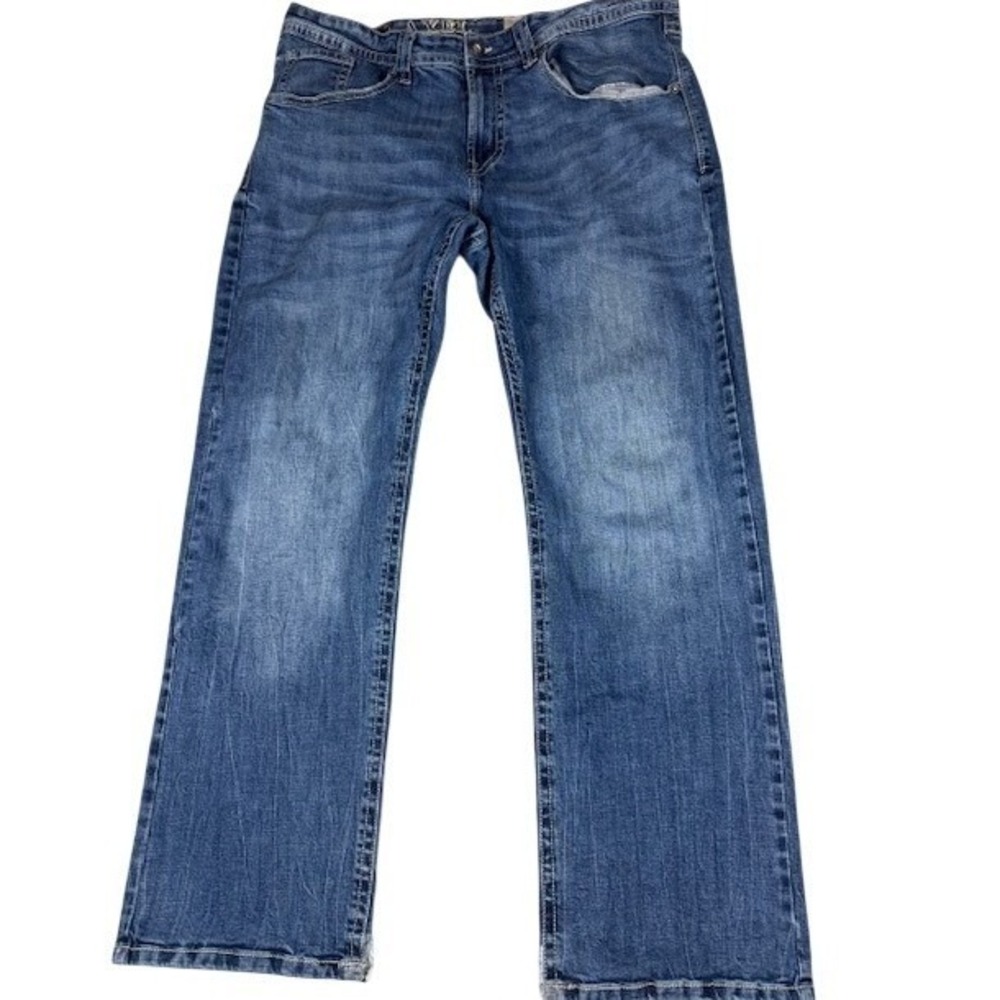 T.K. Axel Jeans‎ Men's 38x32 Slim Boot Medium Wash Stretch Grunge Skater Denim